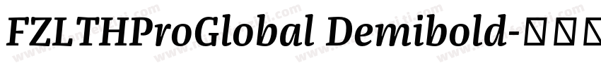 FZLTHProGlobal Demibold字体转换